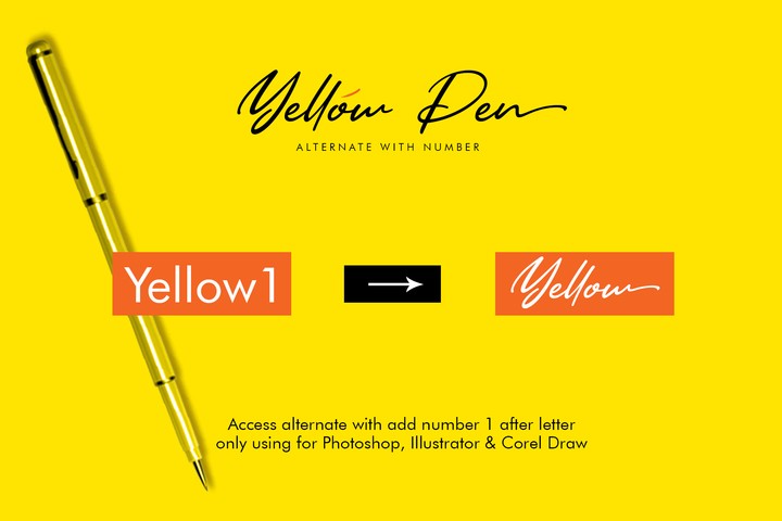 Example font Yellow Pen #5